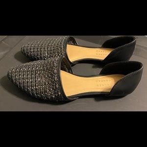 Lauren Conrad black woven flats size 7